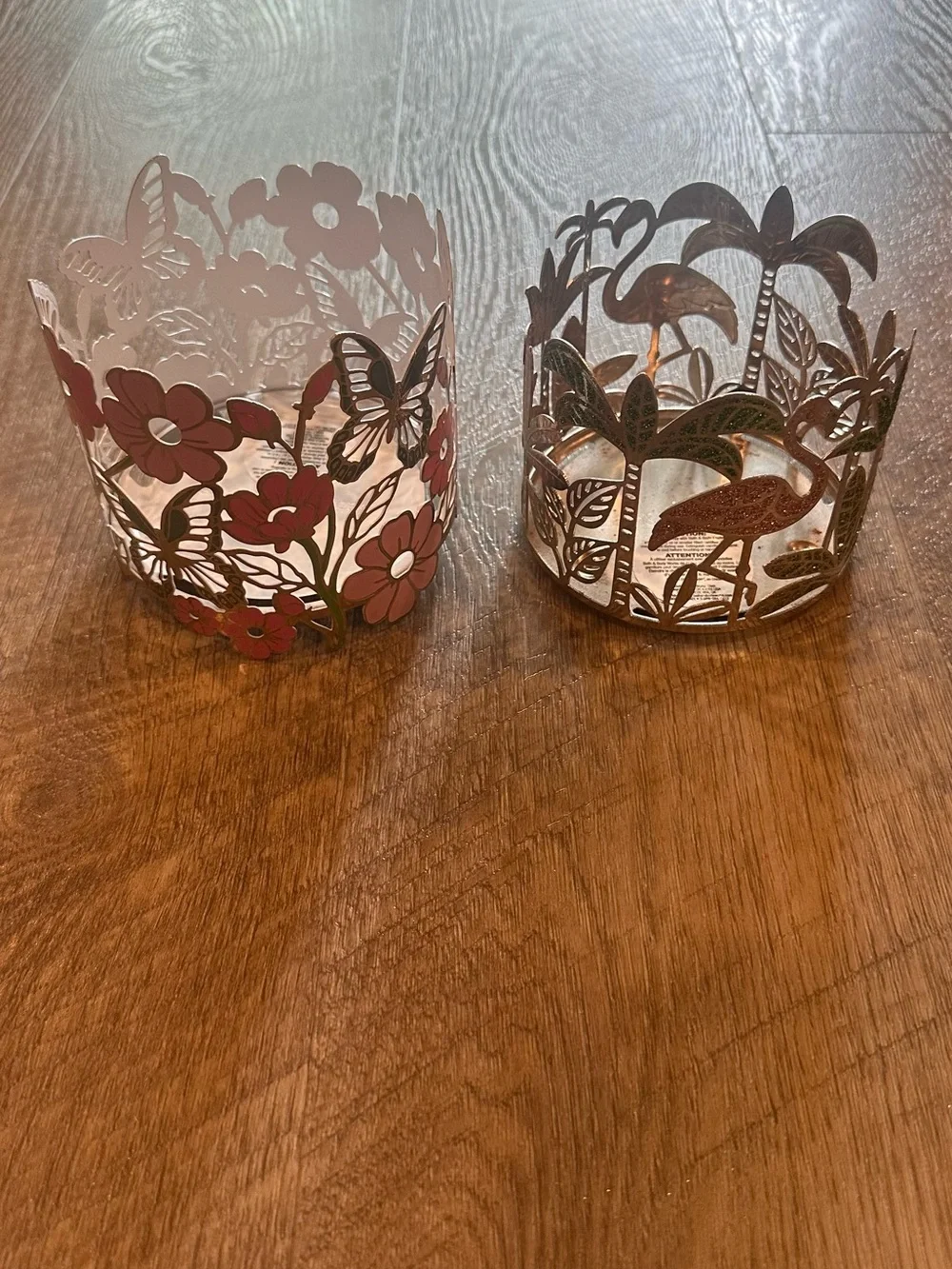 Beautiful Bath & Body Works 3-Wick Candle Holder Sleeves, set of 2!